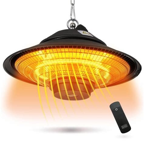 Blackdecker 1500 Watt Electric Infrared Outdoor Ceiling Mounted Patio Space Heater Bhoc05 The