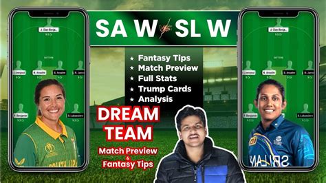 Sa W Vs Sl W Dream11 Team Prediction South Africa Vs Srilanka Women