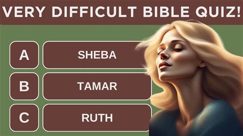 Hard Bible Trivia Questions And Answers Multiple Choice Do You