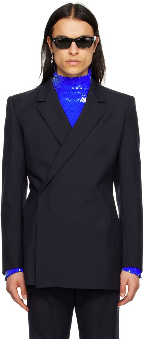 EGONlab SSENSE Exclusive Navy Egonic Blazer EGONlab