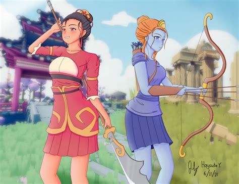 TABS - Lady Red Jade and Artemis fanart by HaysukeY on DeviantArt