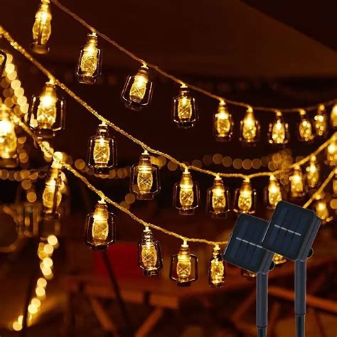 Pc Led Solar String Luz Ao Ar Livre Imperme Vel Decora O De Natal