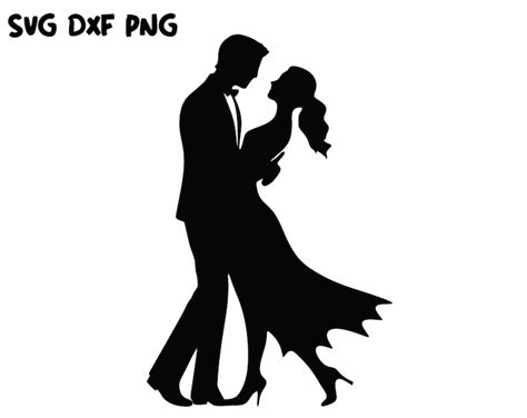 Dancers SVG Lovers Silhouettes Svg Dancer Svg Black Silhouette Dance