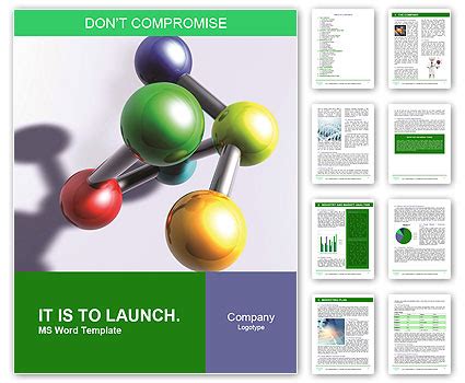 Illustration Of Atomic And Molecular Structure With A Glossy Chrome