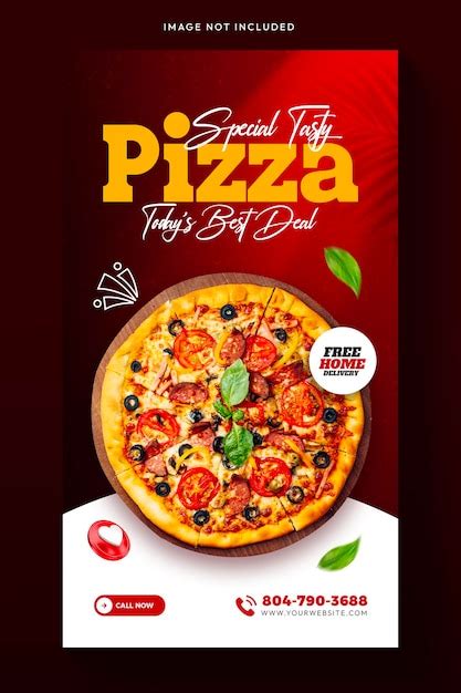 Depliant Pizza Affiche Pizza PSD modèles PSD gratuits de haute qualité