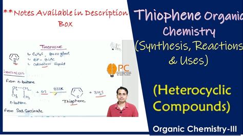 Thiophene Organic Chemistry Structure Synthesis Chemical Reactions