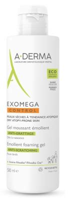 A Derma Exomega Control Gel Moussant Mollient Anti Grattage Ml