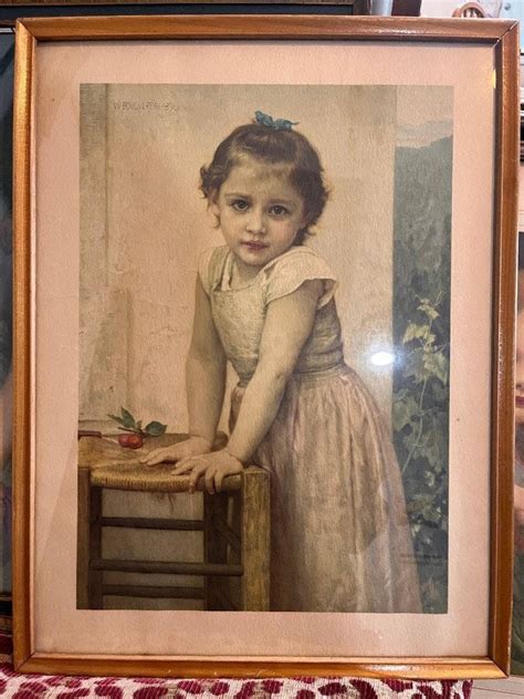 Yvonne By W Bovgvereav Exquisite Framed Art Circa 1896 See Top Left