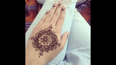 Simple henna design for beginners Henné simple pour débutants YouTube