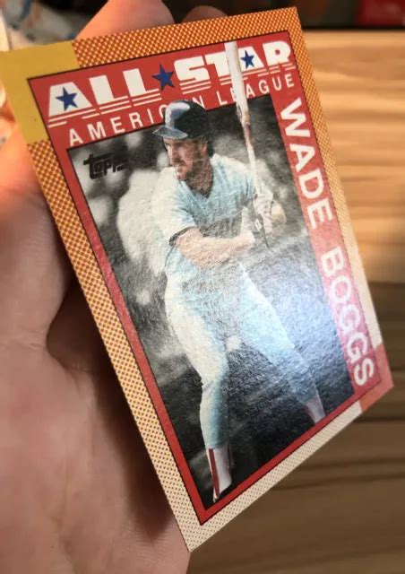 CARTE DE BASEBALL Wade Boggs 1990 Topps All Star 387 Boston Red Sox