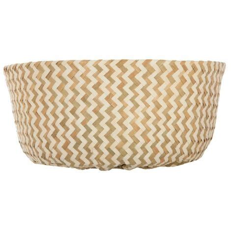 Panier De Rangement Pliable Anses Seagrass Cm Blanc Naturel