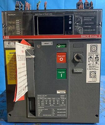 Abb E N A Sace Emax Circuit Breaker P V Reconditioned