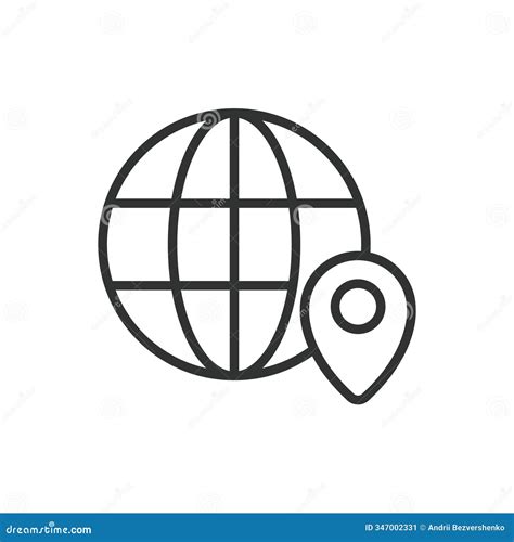 World Location, Icon In Line Design. World, Location, Map, Globe