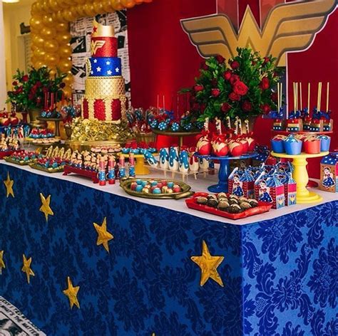 Wonder Woman Party Ideas Festa Mulher Maravilha Decoracao Festa