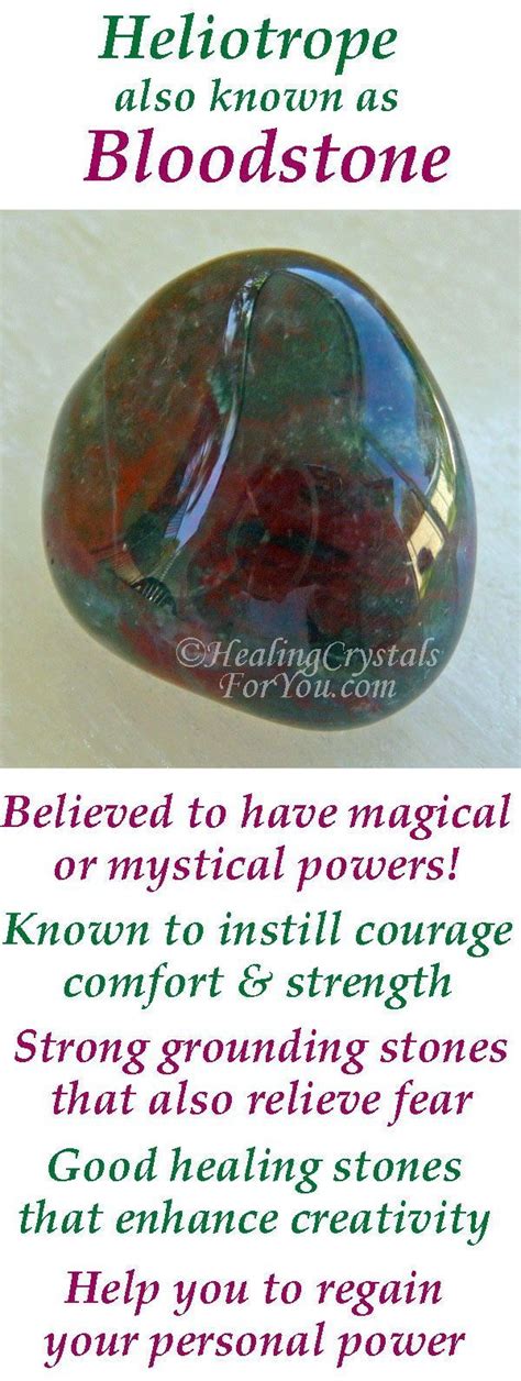 Heliotrope Also Called Bloodstone Is An Audible Oracle Believed To Have