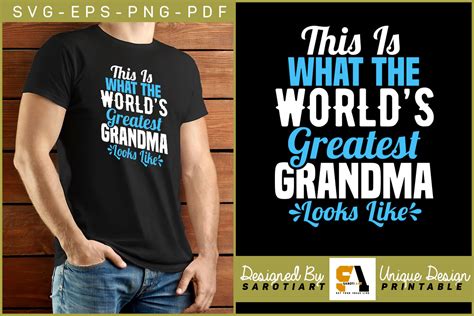 The Worlds Greatest Grandma Looks Like Graphic By Sarotiart · Creative