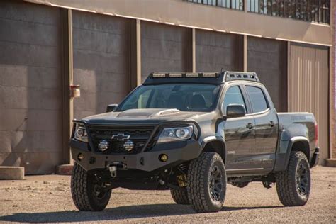 Chevy Colorado Front Bumper Add Bullbar Hoops Add Textured