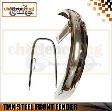 STEEL FRONT FENDER WITH BRACKET FOR TMX MOTORCYCLE COD Lazada PH