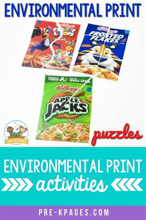 environmental print ideas  preschool  kindergarten