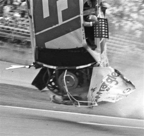 Photo from Ricky Rudd's flip at Daytona. His helmet and arm were out ...