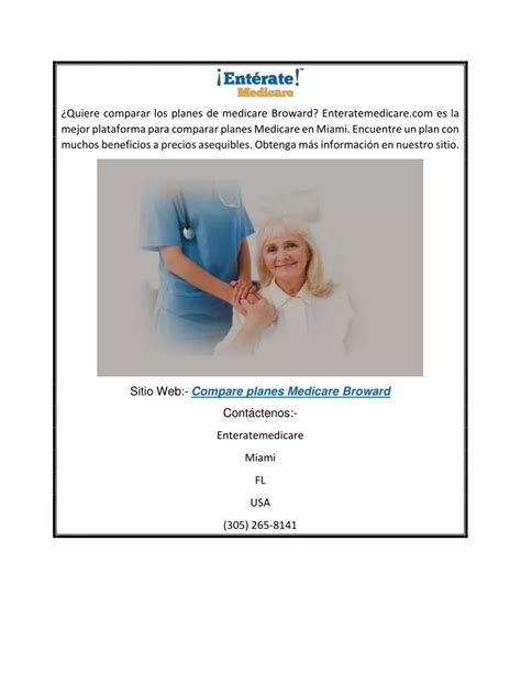 Ppt Compare Los Planes De Medicare Broward Enteratemedicare