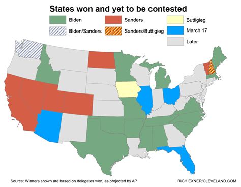 Tripad Visor 2020 Democratic Primary Delegate Map