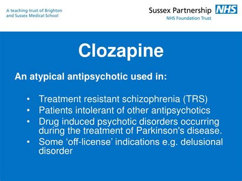 Ppt Clozapine Powerpoint Presentation Id6529408