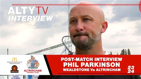 Phil Parkinson Wealdstone Vs Altrincham September Post