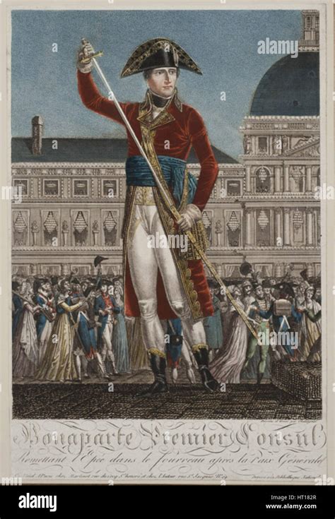 Napoleon Bonaparte As First Consul Artist Chataignier Alexis 1772