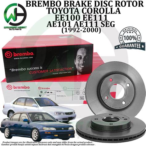 Toyota Corolla Ae101 Ae11 Seg Front Rear Brake Disc Rotor Brembo