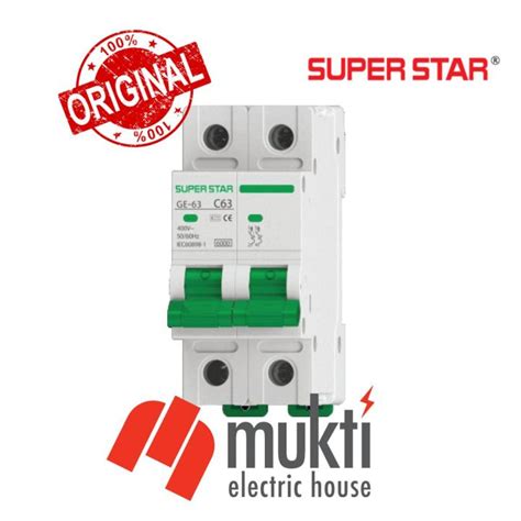 SUPER STAR MCB DP 25A 3kA Miniature Circuit Breaker Double Pole 2P SSG