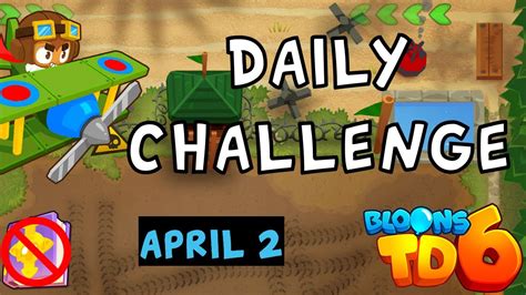 Bloons TD 6 Daily Challenge Monkeys At War No Hero No MK No Powers