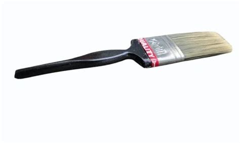 Black Handle Inch Wooden Handle Flat Paint Brush For Wall Painting