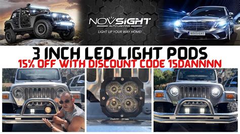 Unbox Install Review Novsight Inch Led Pod Light For On Off Road