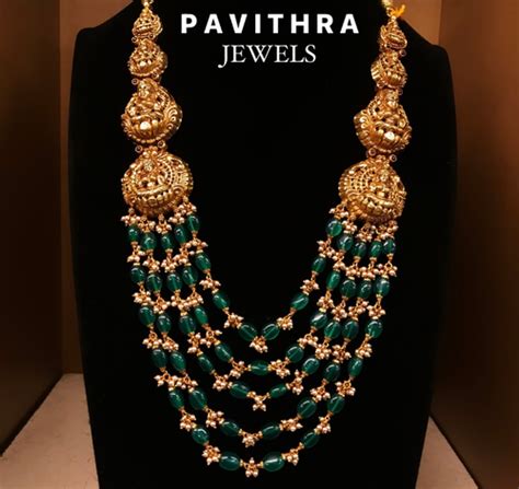 Pure Gold Antique Jewellery Pavithra Jewels