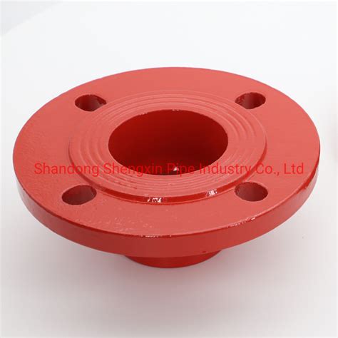 Ductile Iron Grooved Flanges Connected With Valve Pn Class Pn Fm