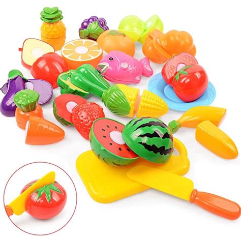 Kit Cozinha Infantil Masterchef Frutas E Legumes Brinquedo Comidinhas