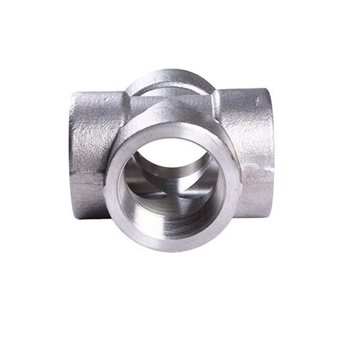 stainless steel high pressure forged thread cross   china