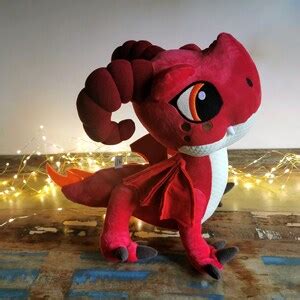 Aggro Dragon, Rescue Riders Replica Plush, Custom Plush Dragon Figurine ...