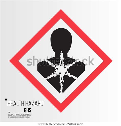 Ghs Health Hazard Pictogram Vector Stock Vector (Royalty Free ...