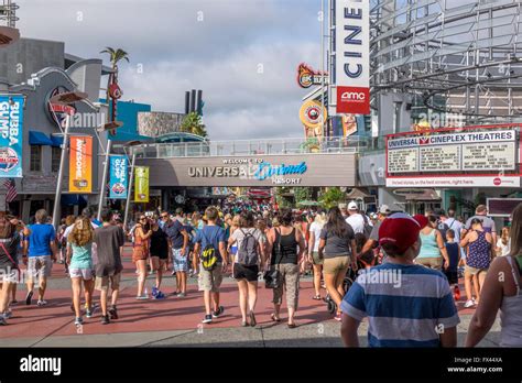 Shops And Restaurants At Universal Studios City Walk Orlando Florida ...