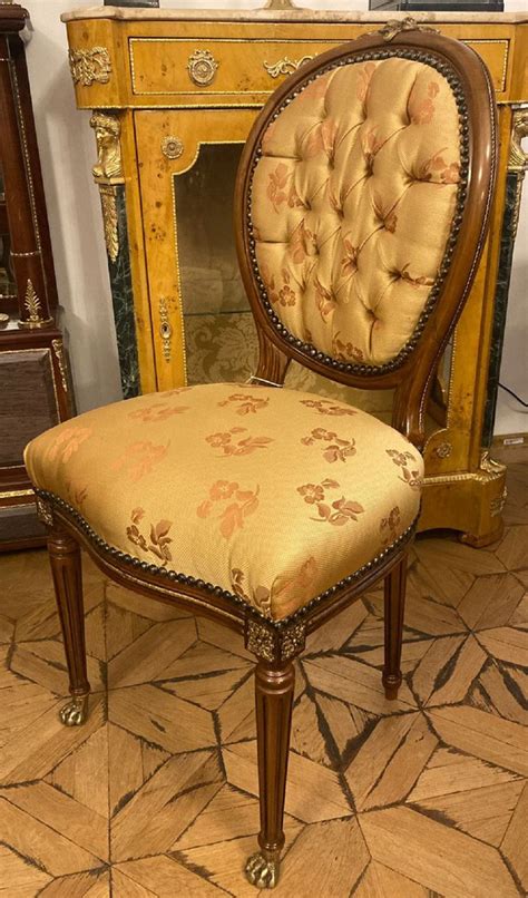 Casa Padrino Luxury Baroque Dining Chair Gold Pattern Brown Antique