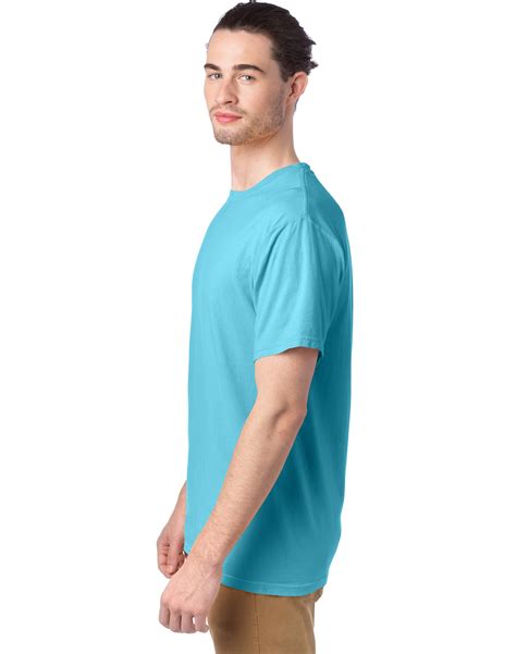 Hanes Unisex Garment Dyed Cotton T Shirt Freshwater L