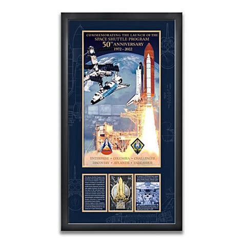 Space Shuttle Program Th Anniversary Framed Wall Decor Anniversary