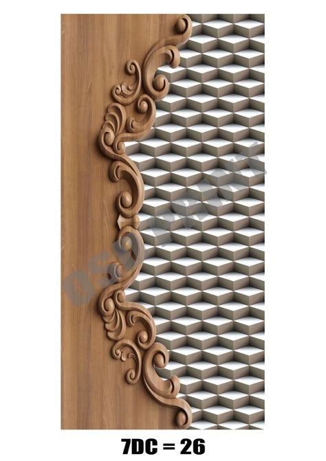 Paper Pvc Printed D Digital Carving Door Skin Paper Print Matte At