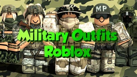 Military Outfits Roblox Youtube