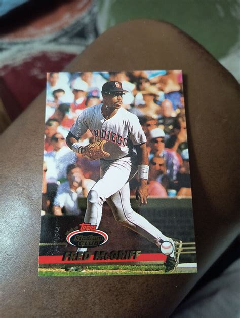 Fred Mcgriff Topps Stadium Club Free Shipping Ebay