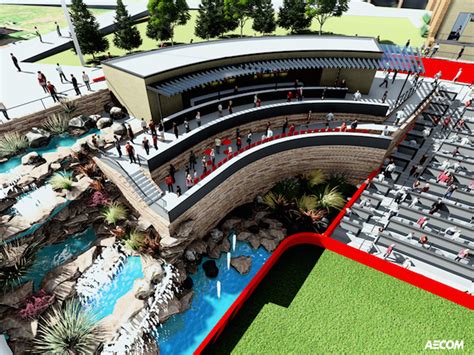 Arkansas State Stadium Expansion to Feature Waterfalls - Athletic Business