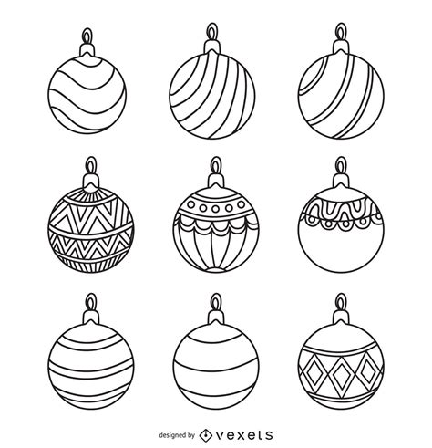 Christmas Ornament Outline Printable