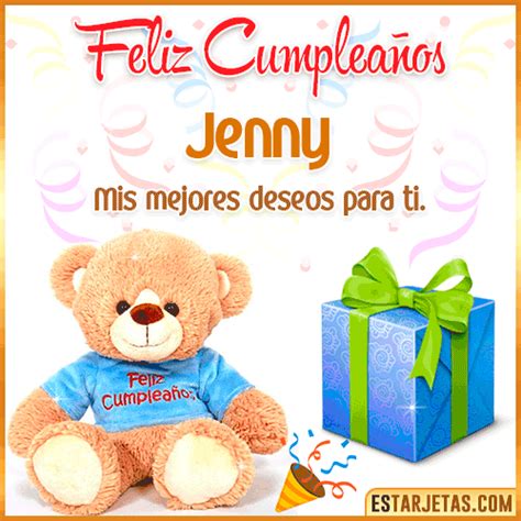 Feliz Cumpleaños Jenny Imágenes Tarjetas y Mensajes